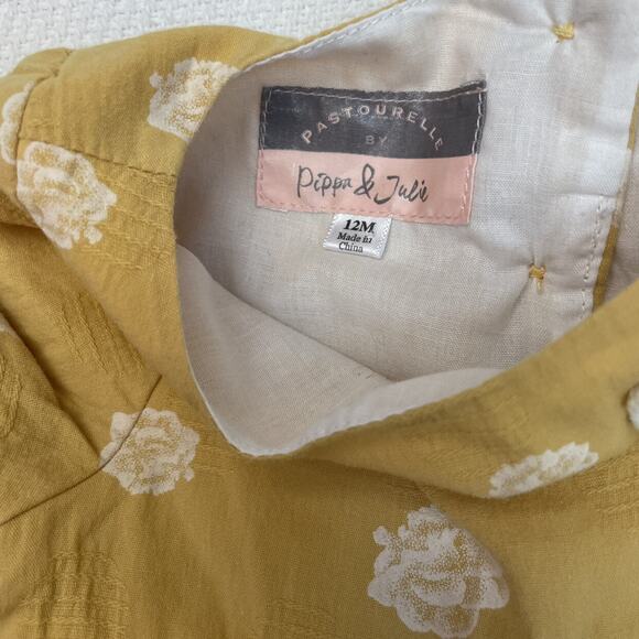 Pippa & Julie Ruffled Mustard Top - Picture 3 of 3